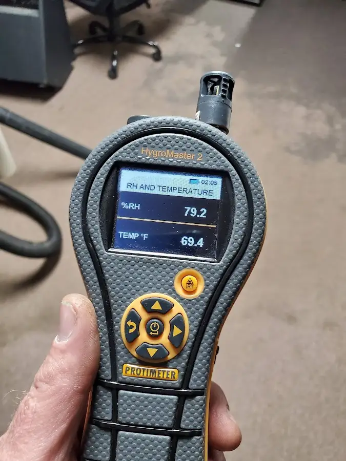 Moisture meter humidity assessment for Fire & Smoke Damage Restoration in Sarasota